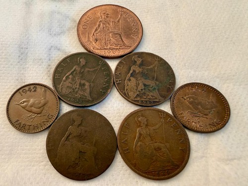 Lot vintage british half - lot,