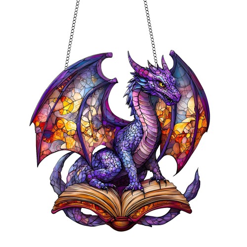 Dragon dreamcatcher suncatcher - dragon,