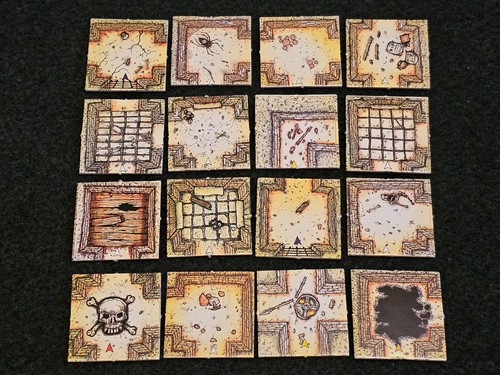Dungeonquest card map - card, tile