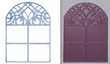Window A - Cheery Lynn Designs - FRAME DIE - 4" x 3" - FRM141  Arched Square 
