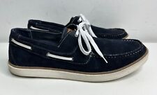 DUNE Chelsea Cobbler Blue Suede Mens Boat Shoes UK Size 11