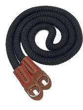 Rope Camera Neck Strap Vintage Shoulder Strap Mirrorless DSLR Cameras Black