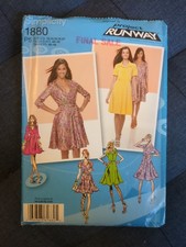 Simplicity Sewing Pattern 1880 Project Runway Sizes 12-20 Dresses