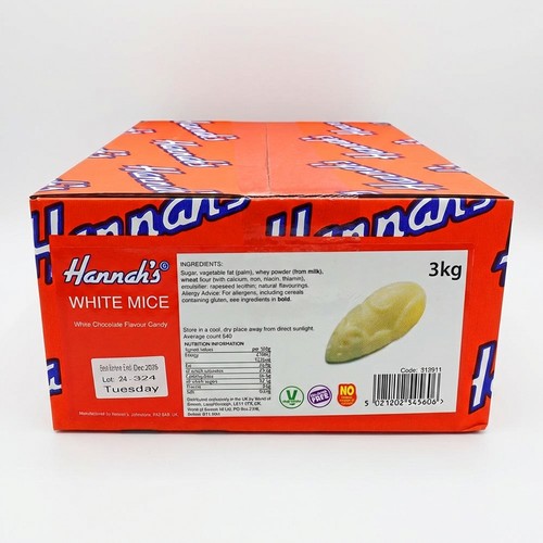 3kg hannahs white chocolate - hannahs,