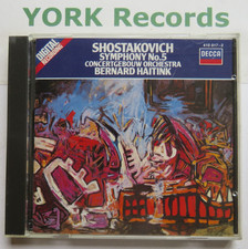 SHOSTAKOVICH - Symphony No 5 HAITINK Concertgebouw Orchestra - Ex Con CD Decca