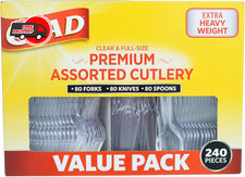 Glad 240 Count Clear Plastic