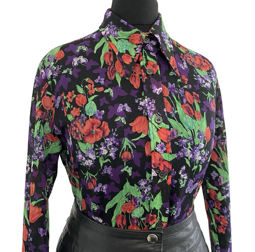 Vintage 1970s floral - 1970s, blouse