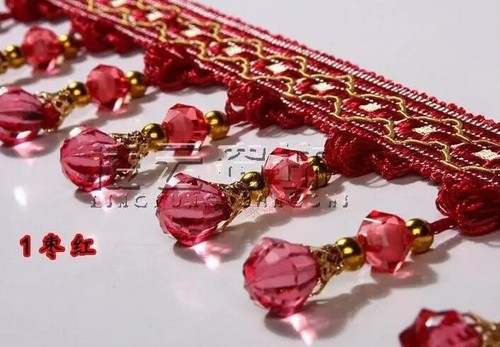 Curtain tassel crystal beaded - tassel,