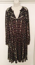 Ladies Black & Multicoloured Butterflies Dress By So Fabulous Size 20 GC