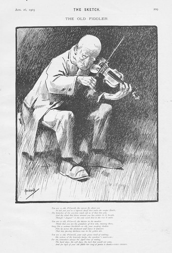 The old fiddler - old, poem