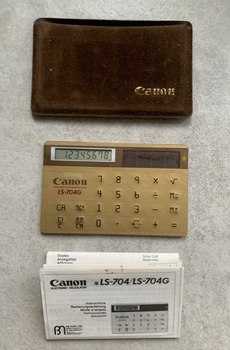 Vintage canon calculator card - canon,