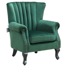 Armchair Velvet Upholstered