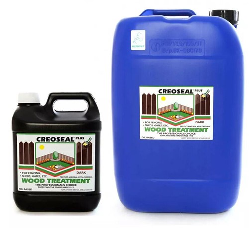 Dark brown creosote - brown,