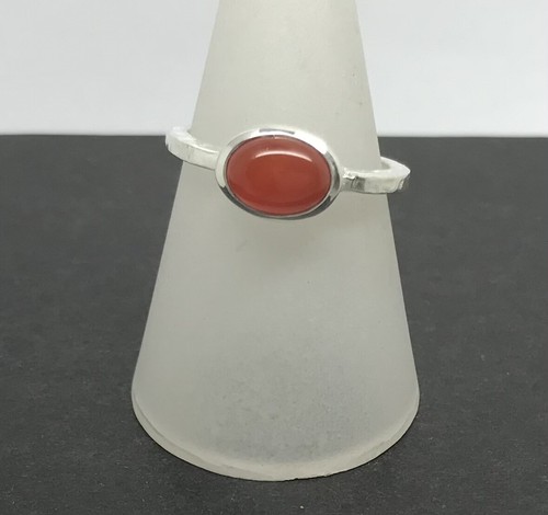 Carnelian ring solid sterling - carnelian,