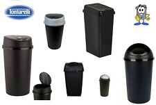black waste bin waste bins