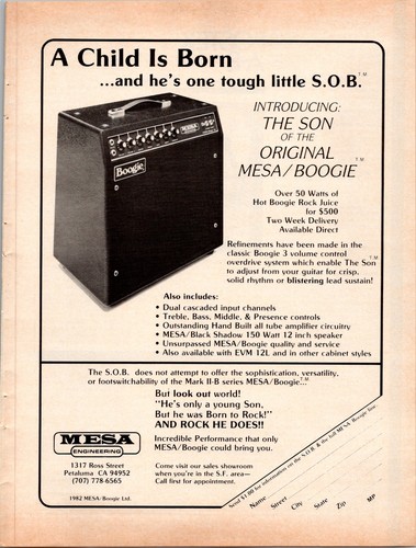 1982 mesa boogie - 1982,