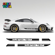 Porsche side stripe decals - side,