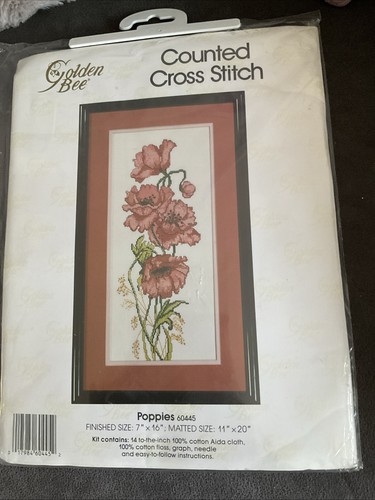 Dmc poppies crossstitch - poppies,