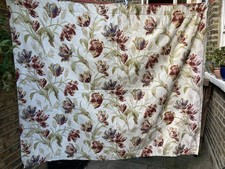 Laura Ashley 'Gosford', paprika, pencil pleat curtains. VGC