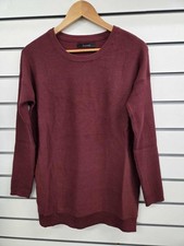 LADIES EVANS MAROON RIBBED