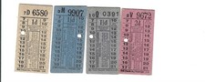 Tram tickets 4 Huddersfield Corporation  Tramways /Motor Buses