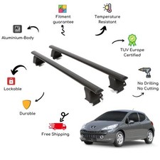 Bare Roof Rack Cross Bars Set
