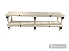 Plastic Cloakroom Bench 1.5m x