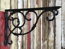 Ornate Single Cast Iron Shelf