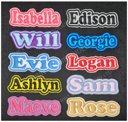 Personalised embroidered name - embroidered,