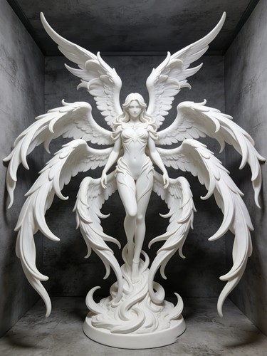 Majestic winged seraphim - majestic,