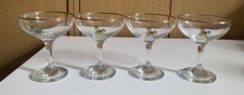 4 x Babycham Glasses | Gold
