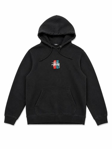Men stussy black - men's, pullover