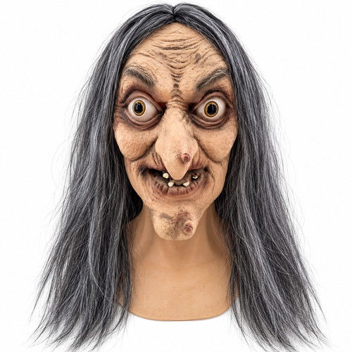 Halloween witch mask scary old - halloween,