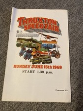 Thruxton Speed Fair Race Program 1969 London Sydney Marathon F1 FV Kart