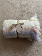 Pastel Check Mohair Throw 130
