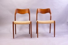 Vintage Danish teak and cord