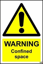 Warning Confined space sign