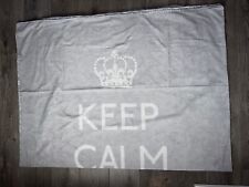 Single Size Duvet Cover Set Grey 1 X Duvet Cover & 1 Pillowcase “KEEP CALM”