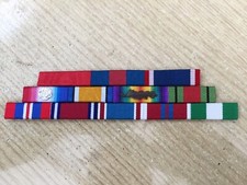 MEDAL RIBBON BAR - 12 SPACE FULL SIZE - PINNED or STUDDED or SEWN