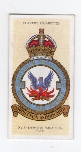 Player cigarette card 1937 - cigarette, raf