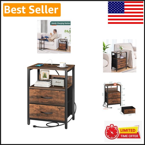 Stylish bedside table with - stylish,
