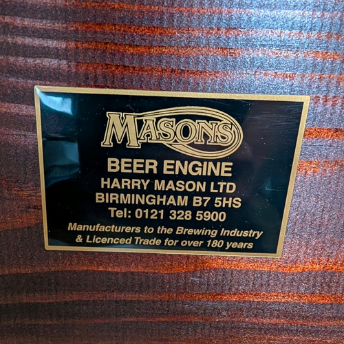 Masons wooden beer engine - beer,