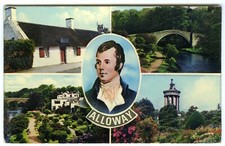 1960s postcard robert - postcard, burns