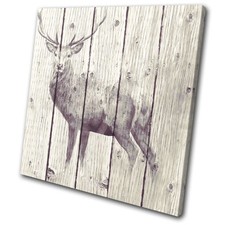 Painting Vintage Stag Deer