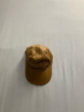 Burberry Beige, Light Brown Leather Baseball Cap Size: L with Nova Check Lining.