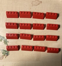 16 x LEGO 2x4 red roof tile