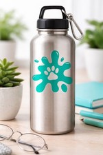 Paw print vinyl decal - print,