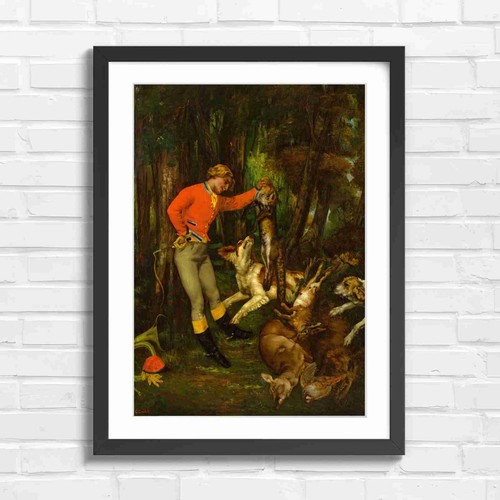 Vintage fox hunt man - fox, with