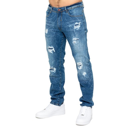 Enzo mens ripped jeans - ripped,