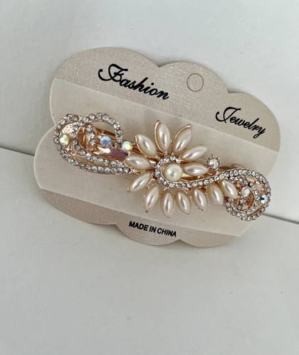 Crystal rhinestone hair clip - rhinestone,